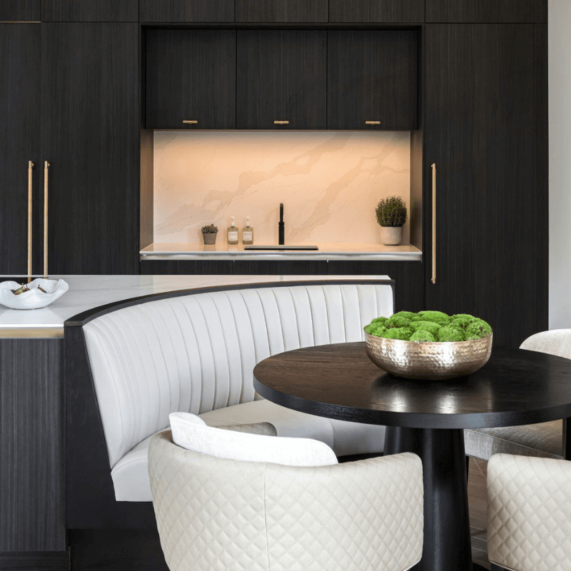 Kitchen island booth seat