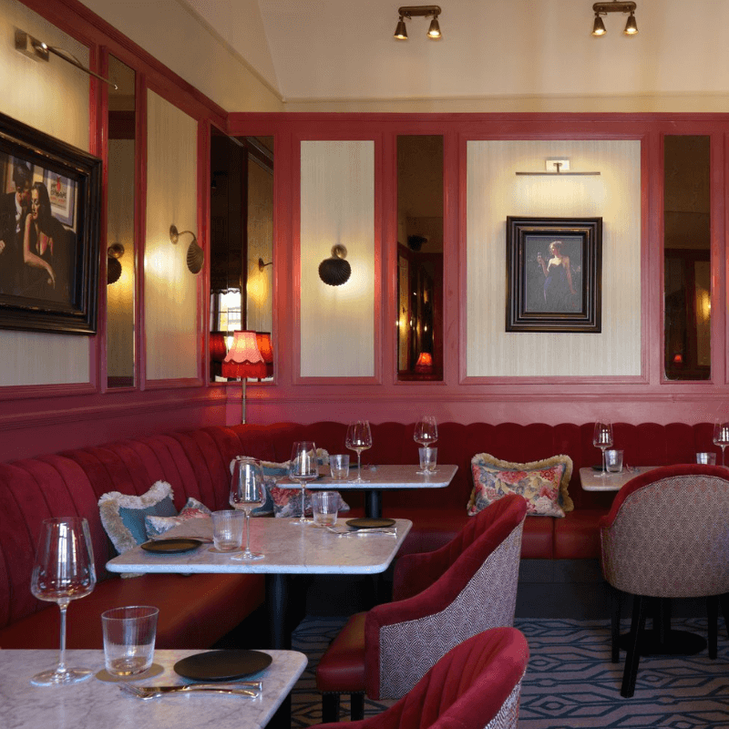 Hammonds Restaurant Deep Flute Banquette