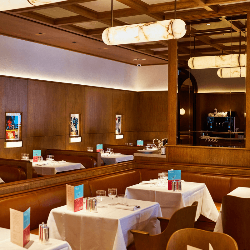 The Park Queensway London banquette and booth seating