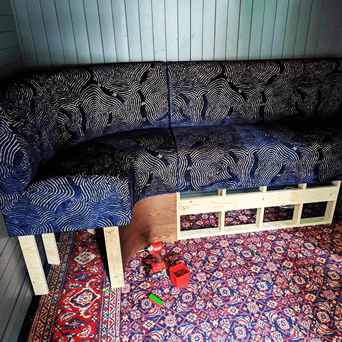 Fitting Banquette Seating At Bermuda Triangle In Poole