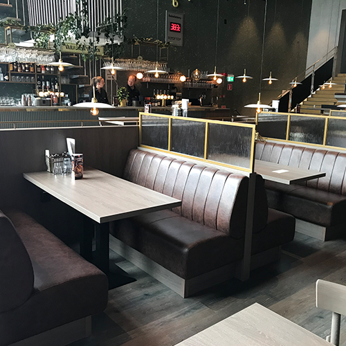 Pub Leather Booth Seating