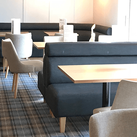 Black Bench Seating