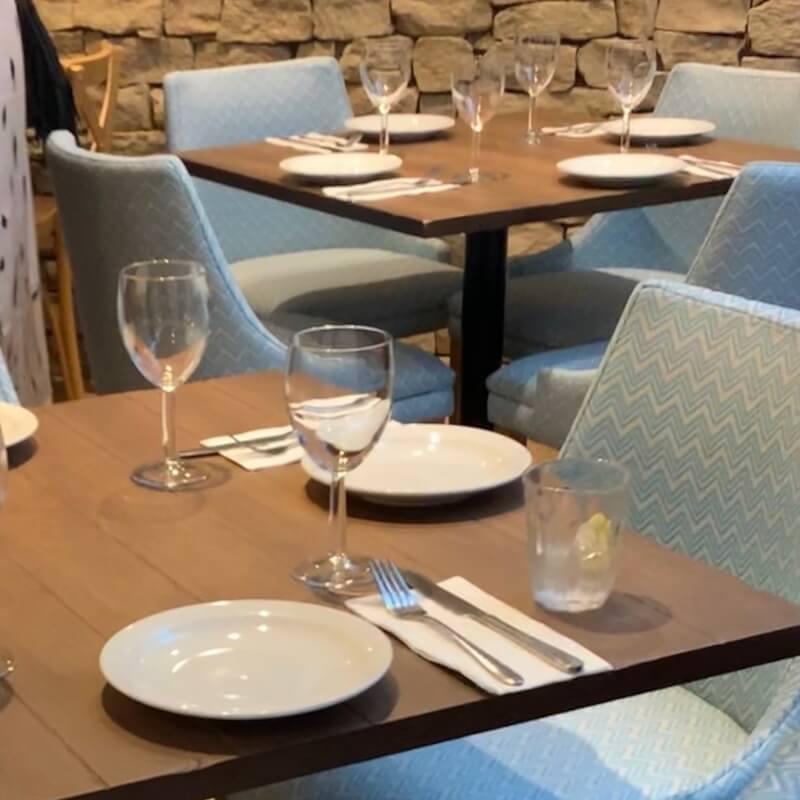 Restaurant Dining Chairs and Tables